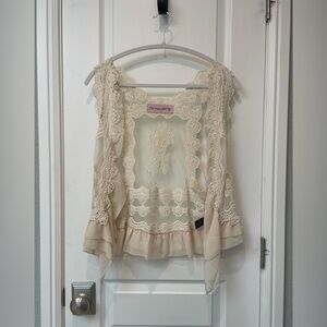 Impeccable Pig Lace Vest OS